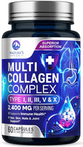 Nature's Peak Multi Collagen Peptides Supplement for Hair