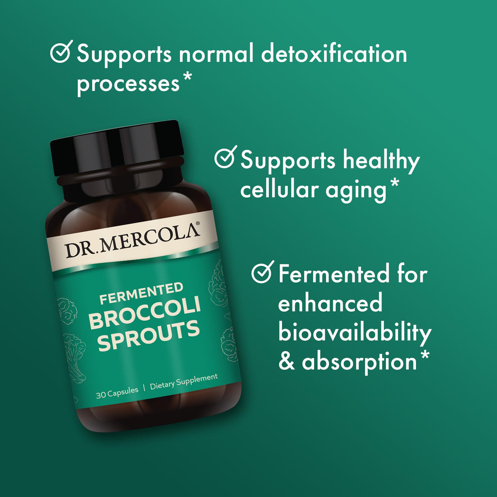 Dr. Mercola Organic Fermented Broccoli Sprouts - 30 Capsules - image 5