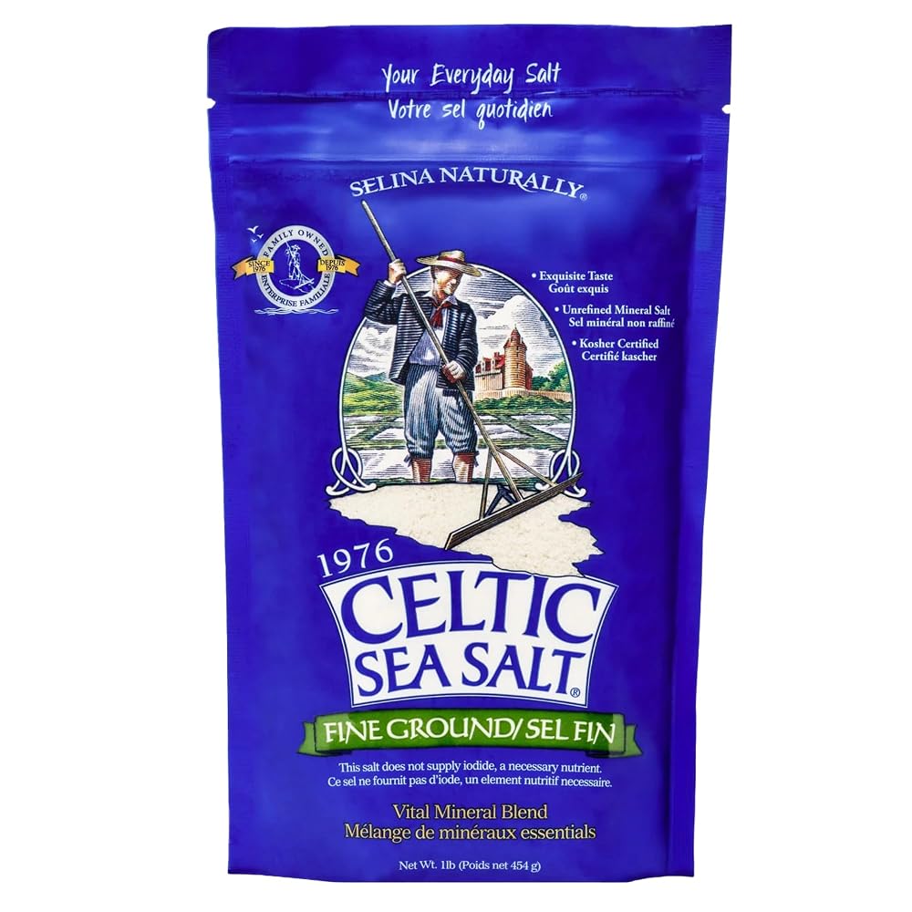 Celtic Sea Salt Fine Ground Unrefined Mineral Salt - 1 lb