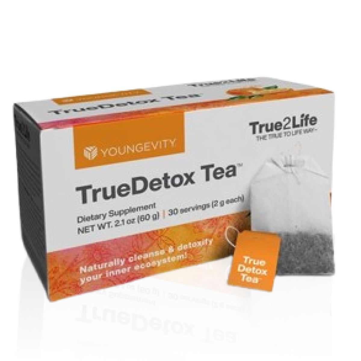 Youngevity True2Life Detox Tea Gentle Cleanse & Digestion - 30 Tea Bags