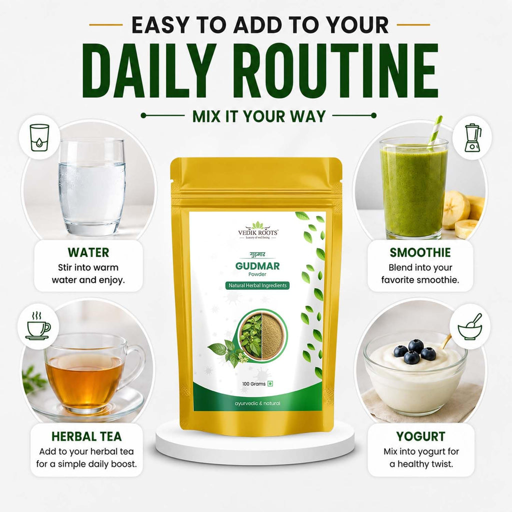 VEDIKROOTS Gudmar Powder - an Ayurvedic Solution for Effectively - image 5