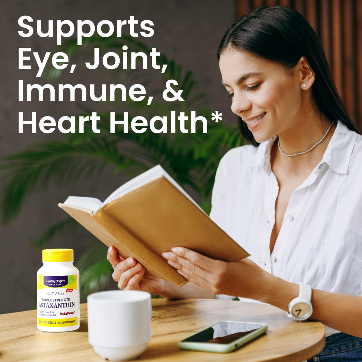 Healthy Origins Astaxanthin AstaPure 12 mg - 60 Softgels - image 3