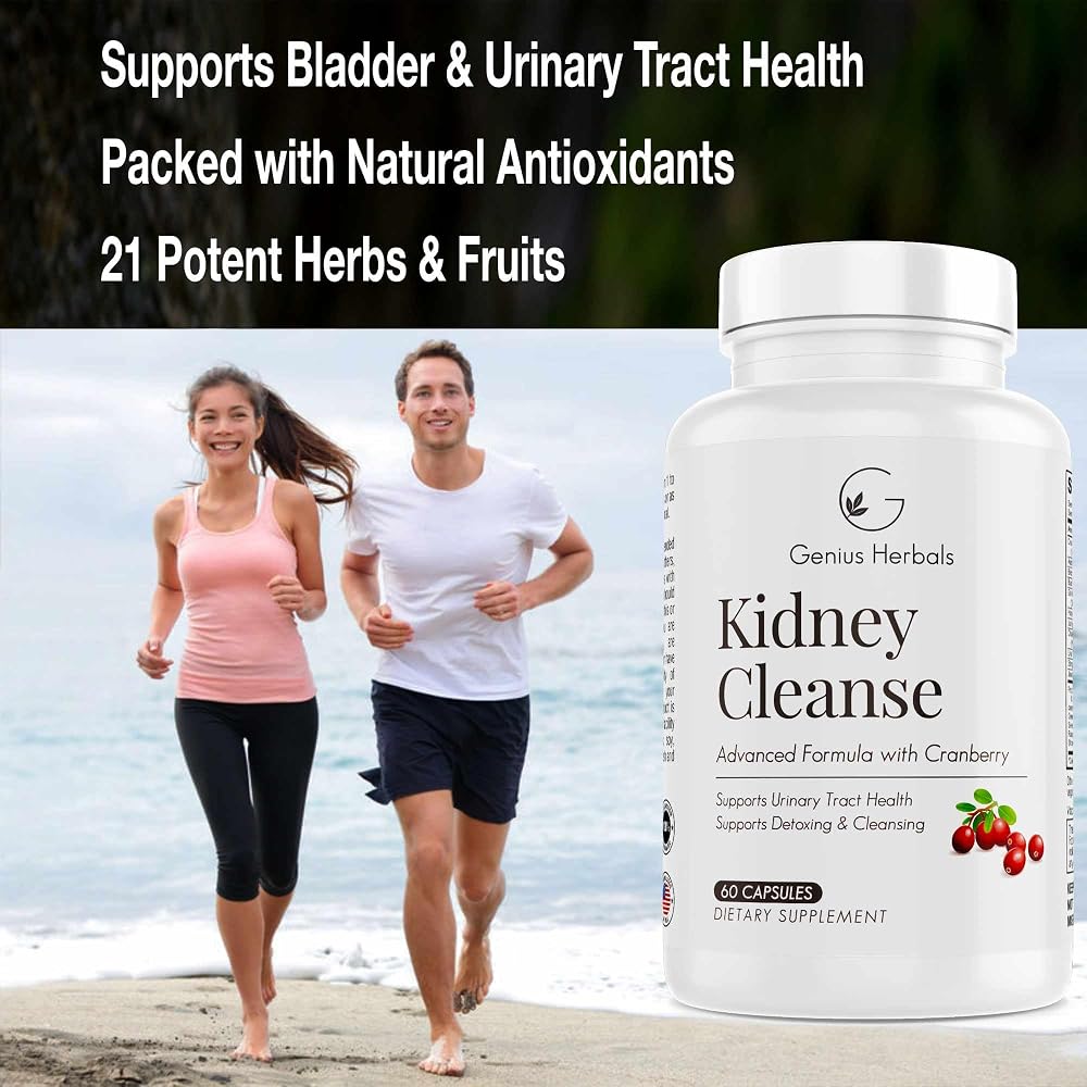 GENIUS HERBALS Kidney Cleanse Advanced Formula - 60 Capsules - image 4