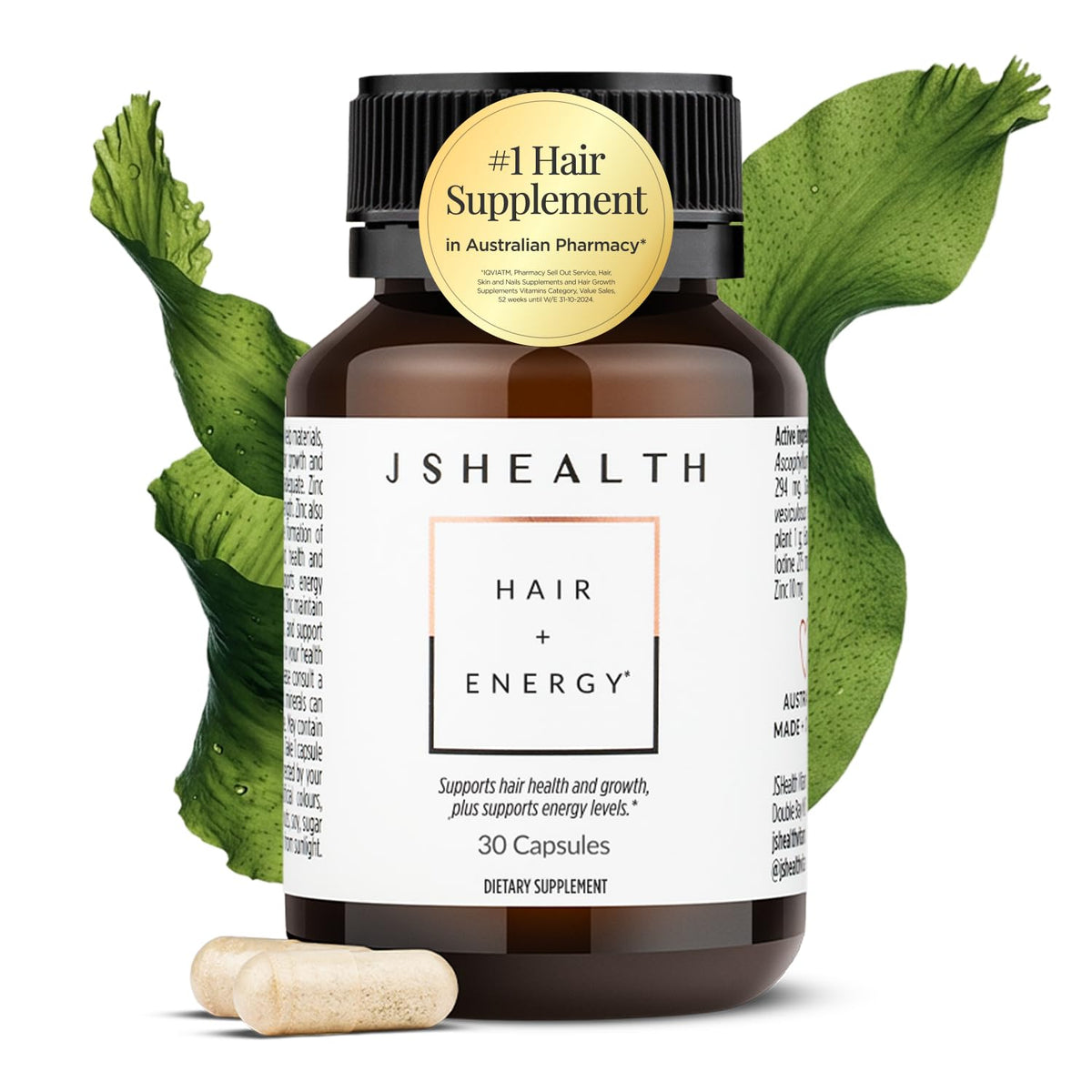 JSHealth Vitamins Hair and Energy Formula