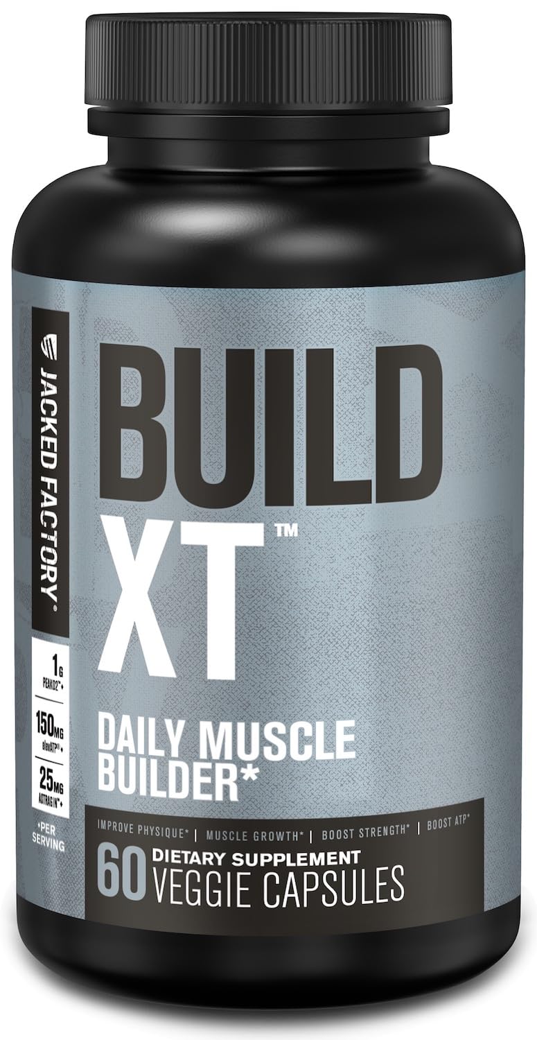 Jacked Factory Build-XT Daily Muscle Builder - 60 Vegetarian Capsules