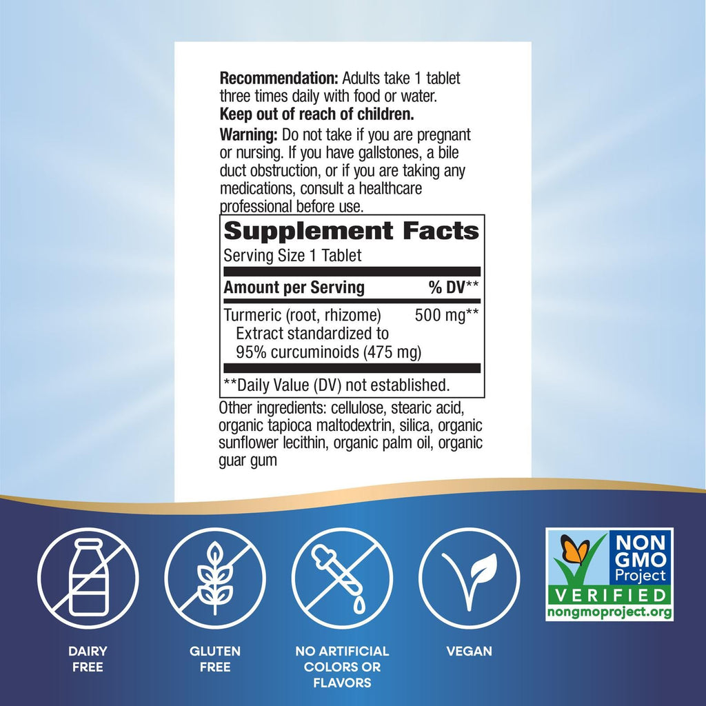 Nature's Way Turmeric Premium Extract Joint Support - 120 Tablets - image 5