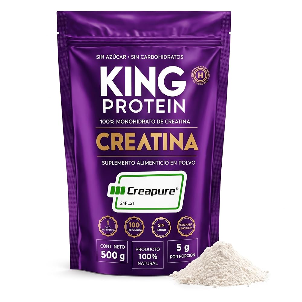 KING Protein Creapure Creatine Monohydrate Powder - 100 Servings