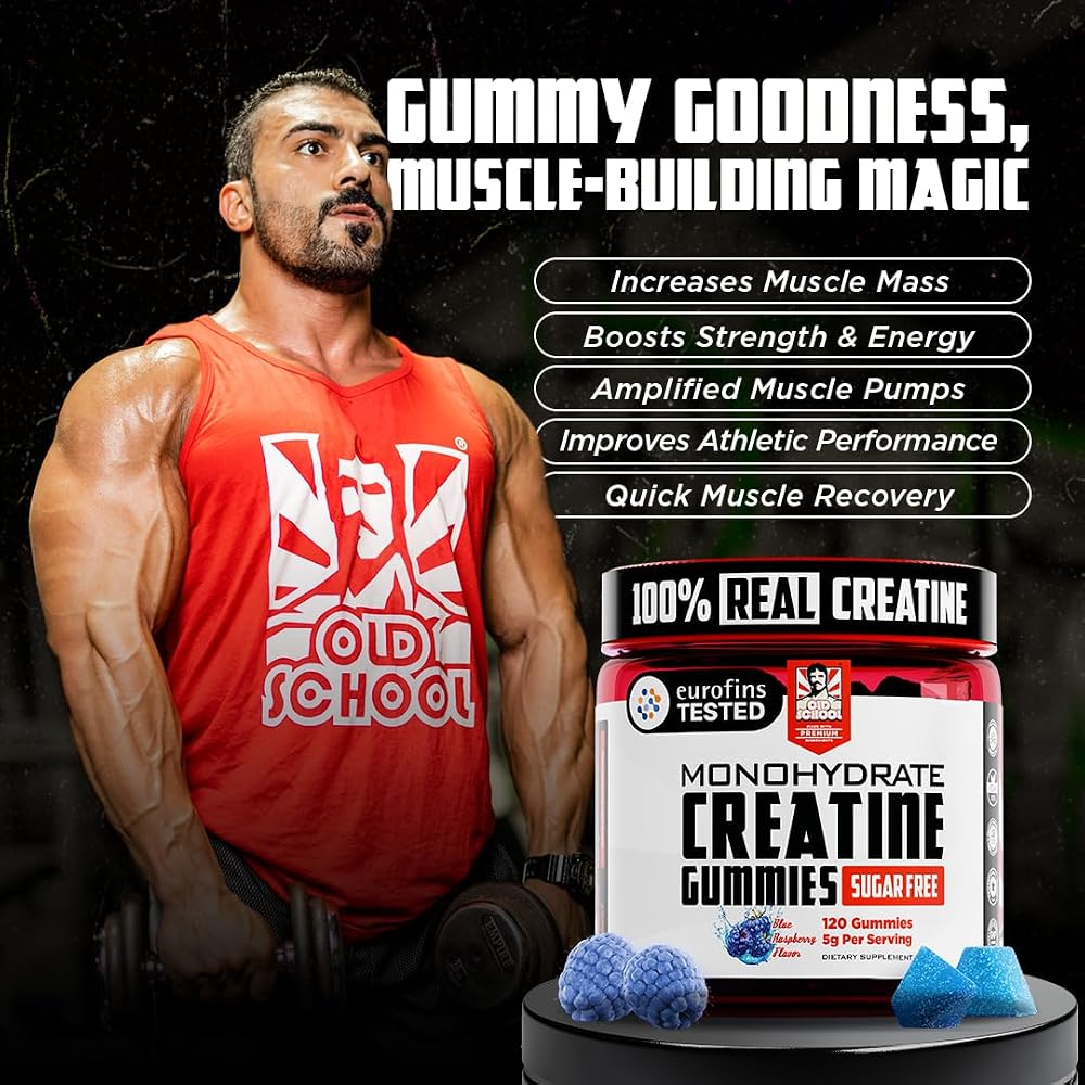Old School Labs Creatine Monohydrate Gummies for Muscle & Strength