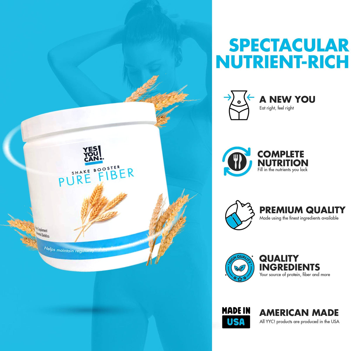 Yes You Can! Pure Fiber Shake Booster - 30 Servings - image 4