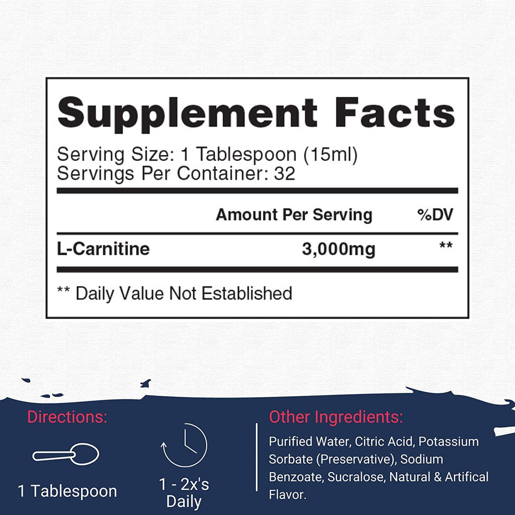 Gaspari Nutrition Liquid L-Carnitine 3000