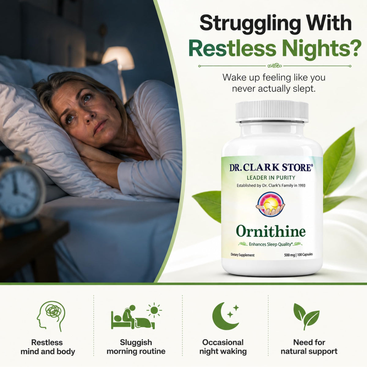 Dr Clark Ornithine 500mg Dietary Supplement - 100 Capsules - image 2