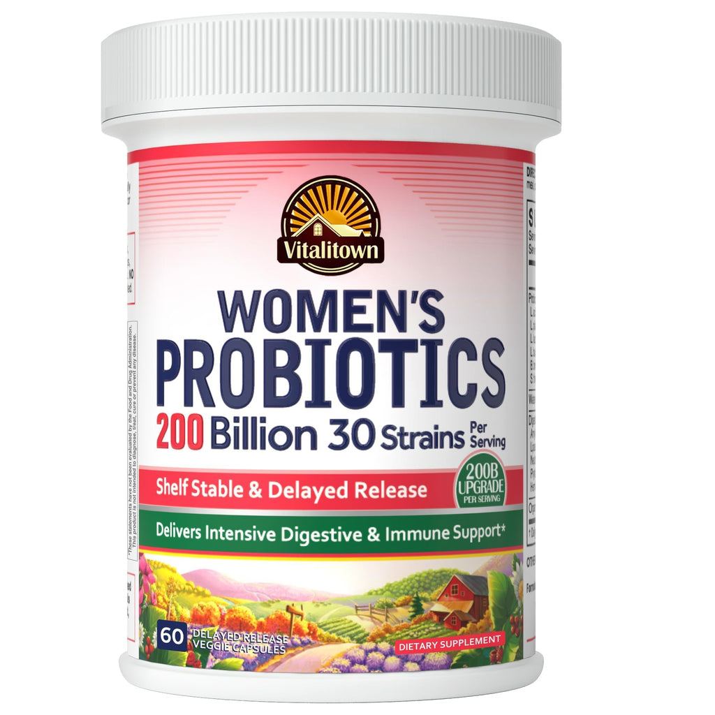 Vitalitown Women's Probiotics 200 Billion CFUs - 60 Capsules