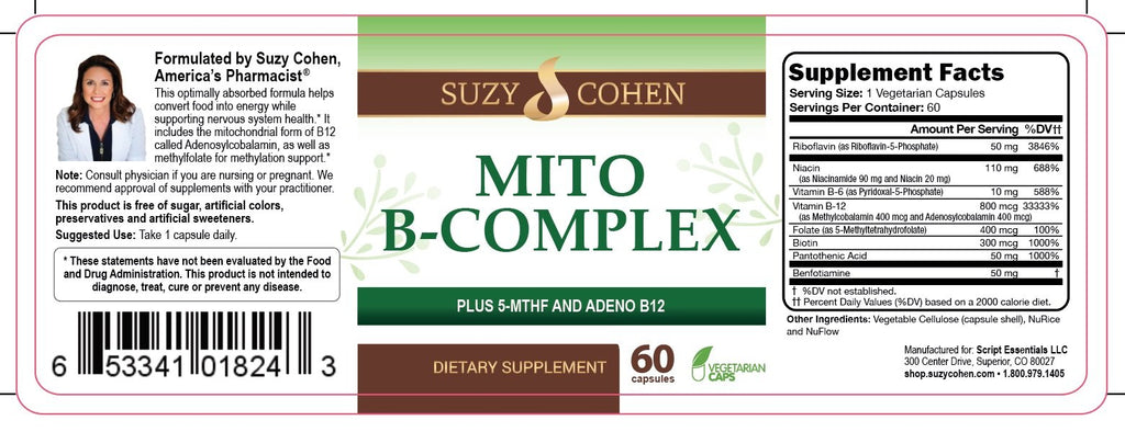 Script Essentials Mito B Complex 5-MTHF B12 for Energy - image 5
