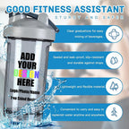 GSORIOP Custom Shaker Bottles 18 oz Personalized Leak Proof Sports