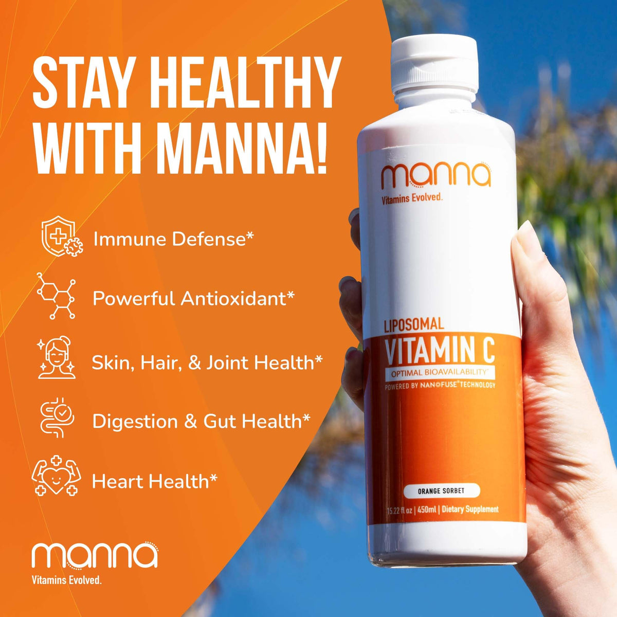 Manna Vitamins Evolved Liposomal Vitamin C 1000mg - 15.22 Fl Oz - image 3