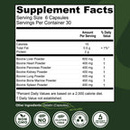 Left Coast Performance Beef Organ Supplement Grass Fed - 180 Capsules - image 2