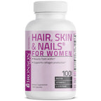 Bronson Hair, Skin & Nails with Biotin Extra Strength - 100 Capsules - image 6