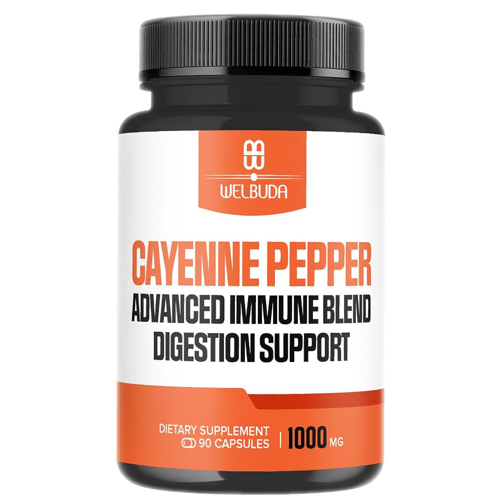 WELBUDA Cayenne Supplement - 90 210 Capsules - 300mg