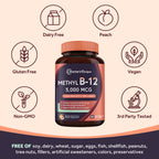Doctor's Recipes Vitamin B12 Methylcobalamin 5000 mcg - 90 Tablets - image 5