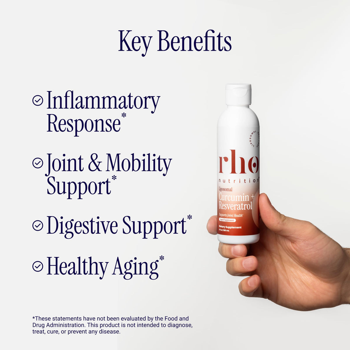 Rho Nutrition Liposomal Curcumin + Resveratrol