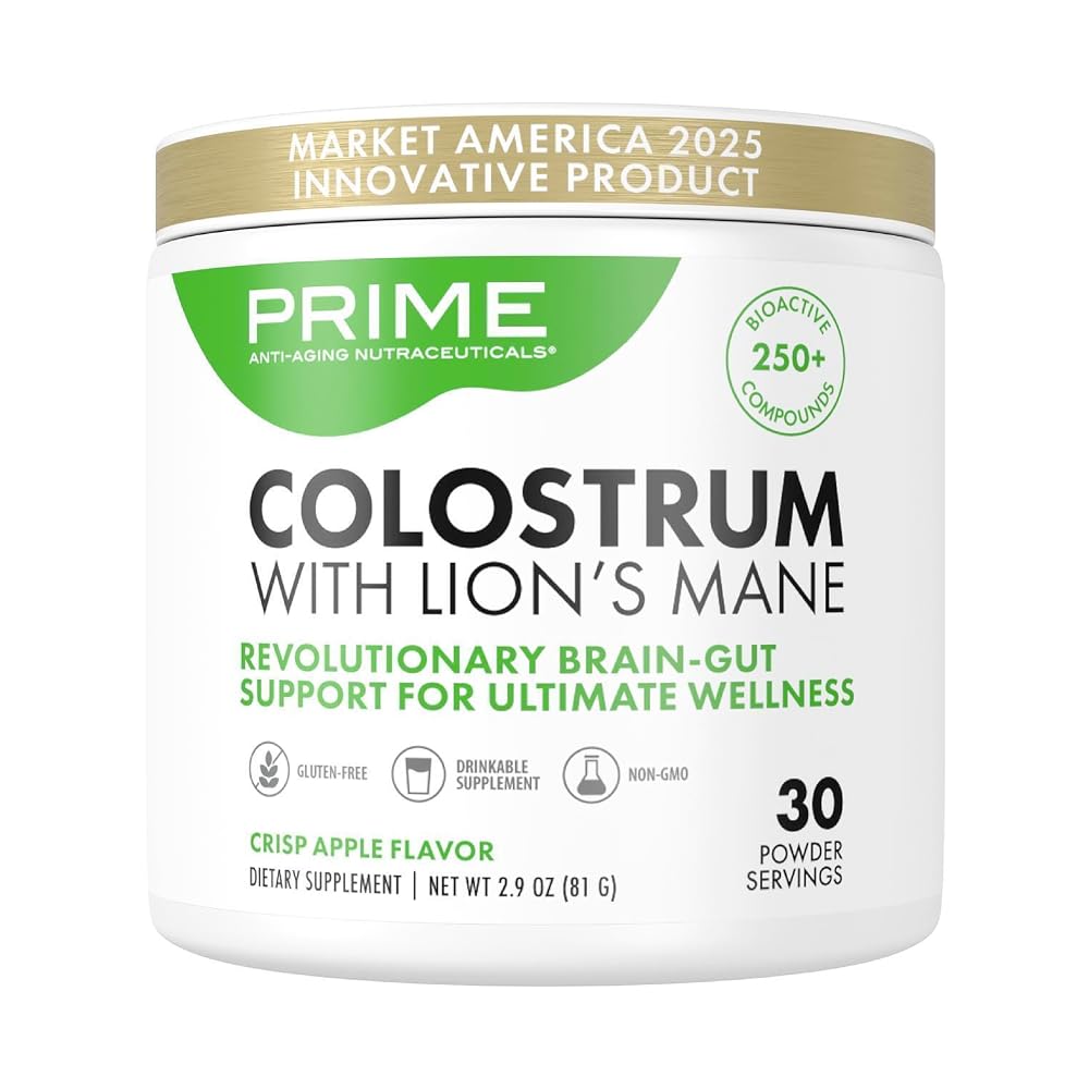 Market America Prime Bovine Colostrum with Lion's Mane - 30 Servings