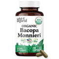 Wild & Organic Bacopa Monnieri 600 mg Brain Support - 90 Capsules