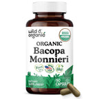 Wild & Organic Bacopa Monnieri 600 mg Brain Support - 90 Capsules