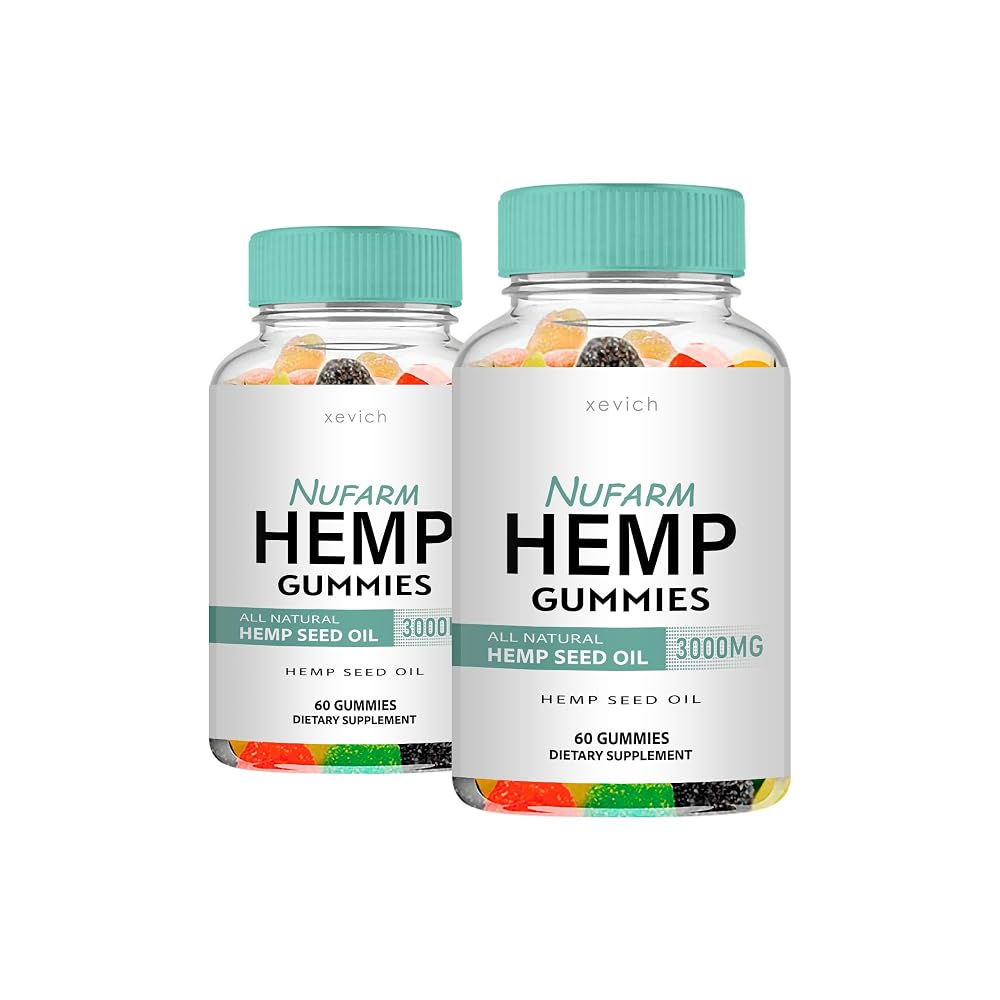 Xevich Nufarm Hemp Seed Oil Gummies - 120 Gummies (2 Pack)