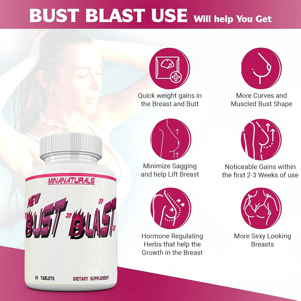 MINANATURALS Bust Blast Breast Enhancement - 60 Tablets - image 2