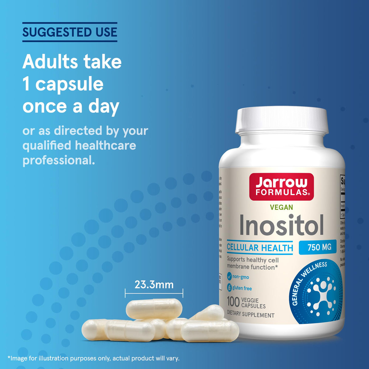 Jarrow Formulas Inositol 750 mg Liver Support - 100 Capsules - image 7