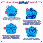 Milkaid Lactase Enzyme Chewable Tablets for Lactose Intolerance Relief