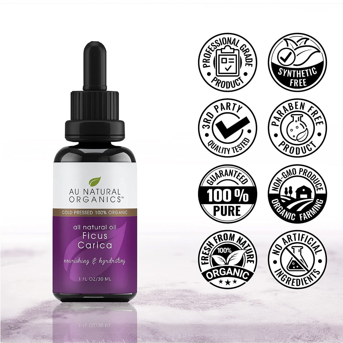 Au Natural Organics Fig Seed Oil for Skin - 30ml - image 4