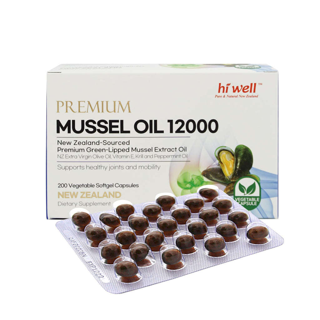 Hi Well Premium Mussel 12000 200Vegetable Softgel Capsules