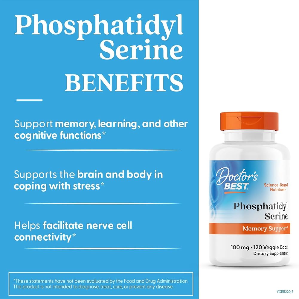 Doctor's BEST Phosphatidylserine 100 mg - 120 Vegetarian Capsules - image 3