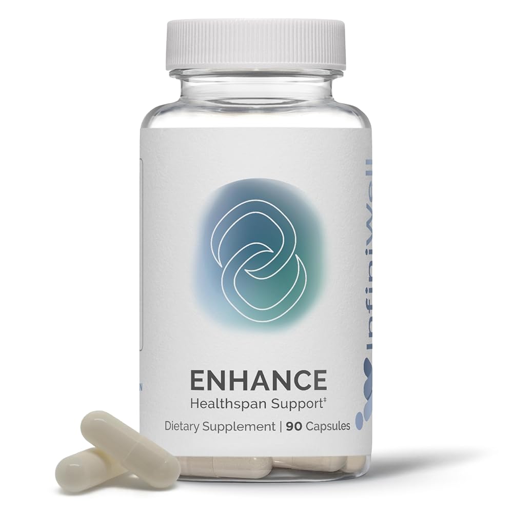 InfiniWell Enhance Longevity Supplement with TMG - 90 Capsules