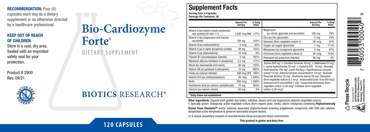 BIOTICS RESEARCH Bio-Cardiozyme Forte®