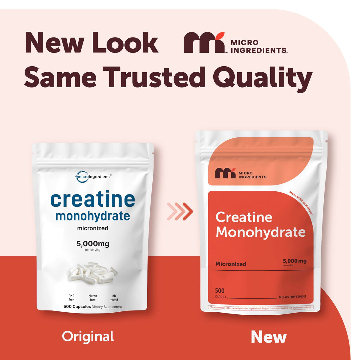 Micro Ingredients Creatine Monohydrate 5000mg - 500 Capsules - image 2