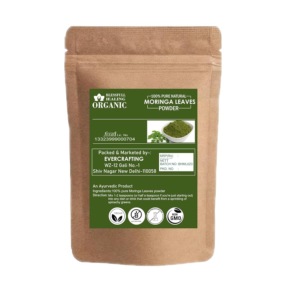 Blessfull Healing Organic Moringa Leaves Powder - 300g - image 2