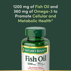 Nature's Bounty Fish Oil Omega 3 Supplements - Supports Heart Health