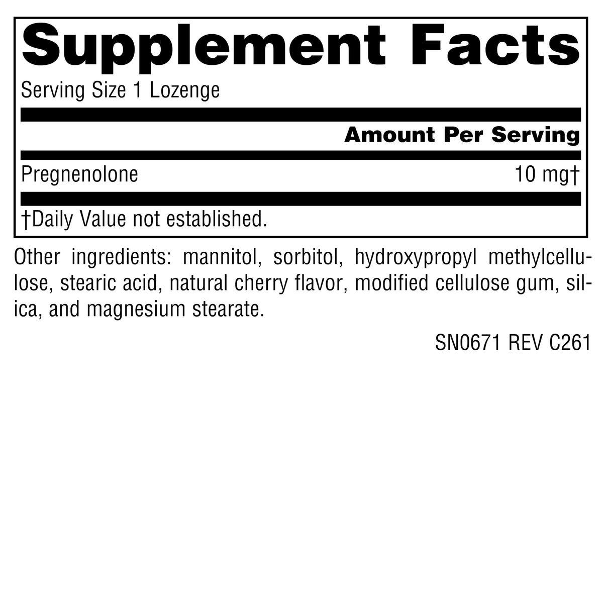 Source Naturals Pregnenolone 10mg - 60 Lozenges - image 2