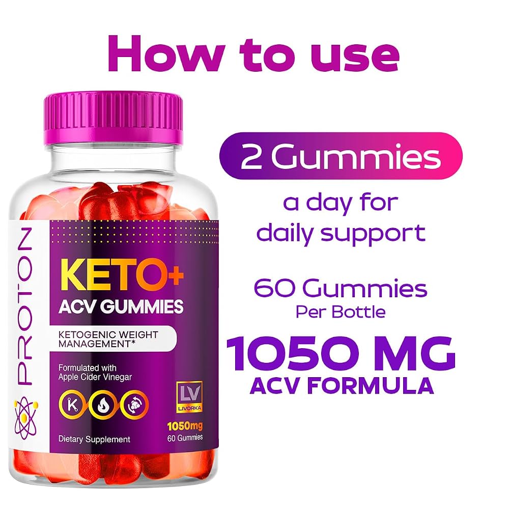 LIVORKA Proton Keto ACV Gummies Advanced Weight Loss - 300 Gummies - image 3