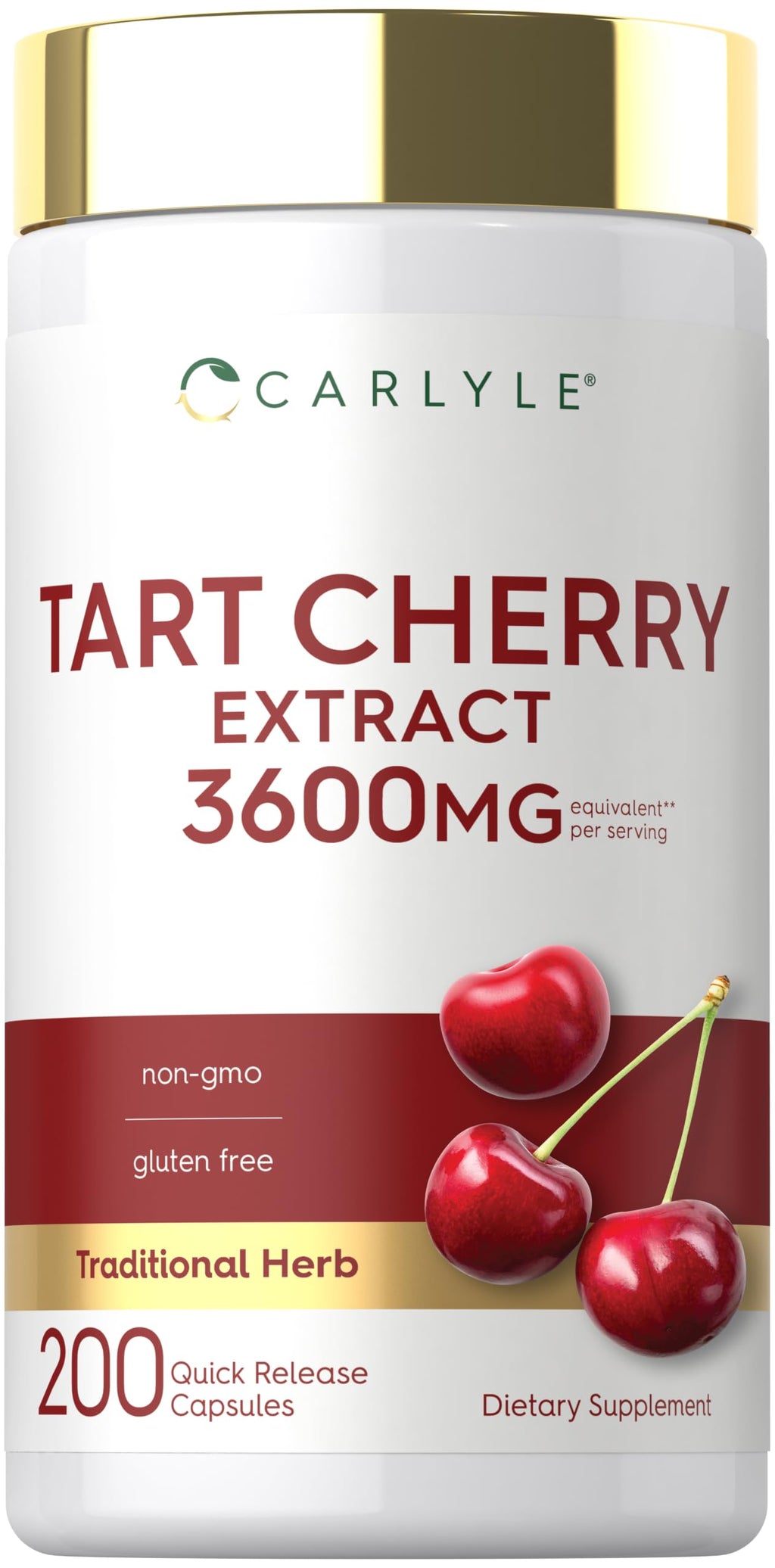 Carlyle Tart Cherry Extract Capsules - 200 Count