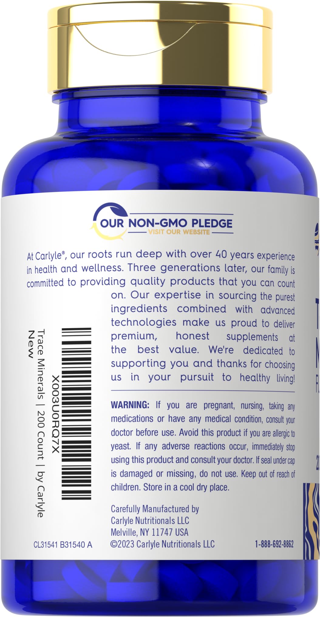Carlyle Trace Minerals Full Spectrum - 200 Tablets - image 3