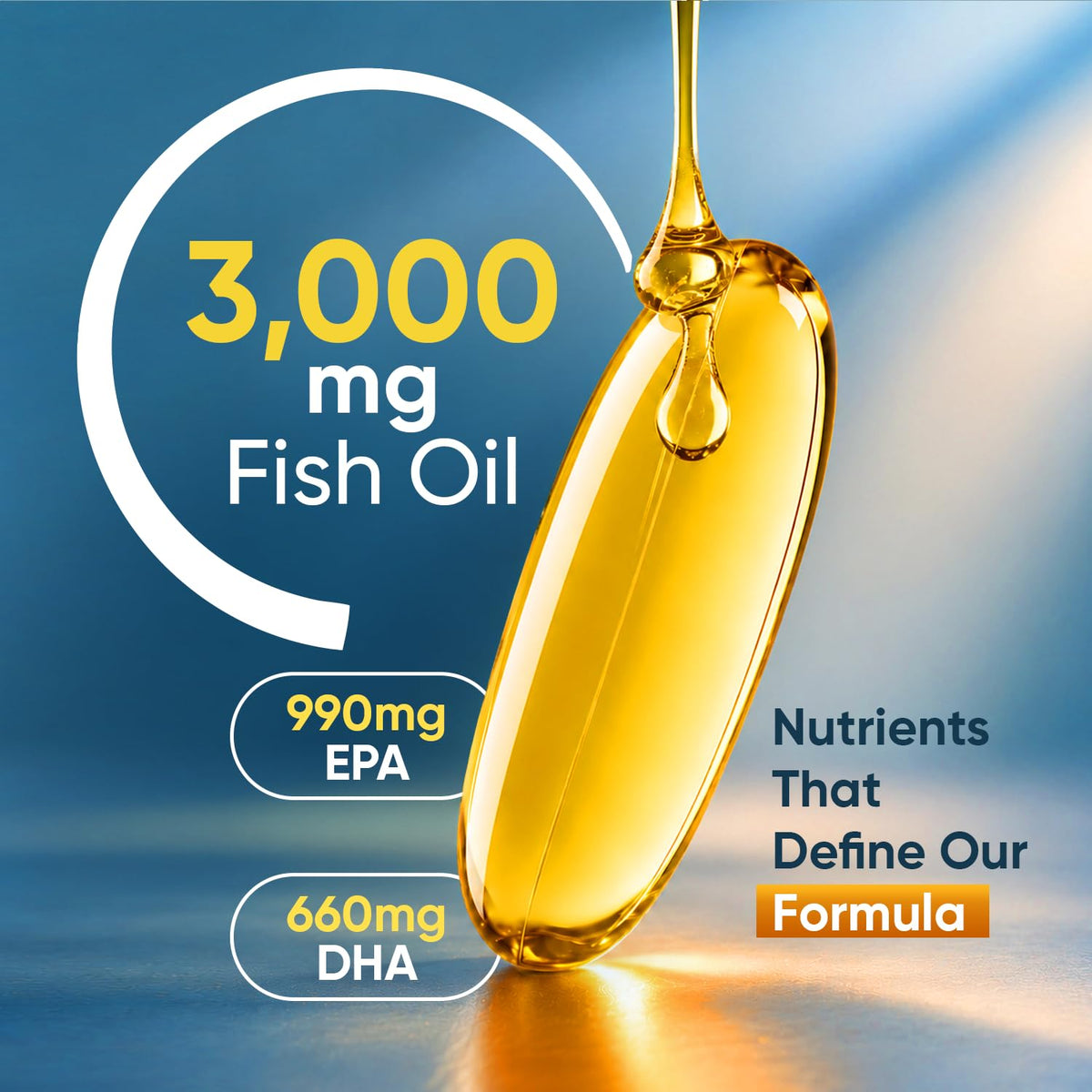 WeightWorld Omega 3 Fish Oil 3000mg EPA DHA - 240 Softgels - image 3