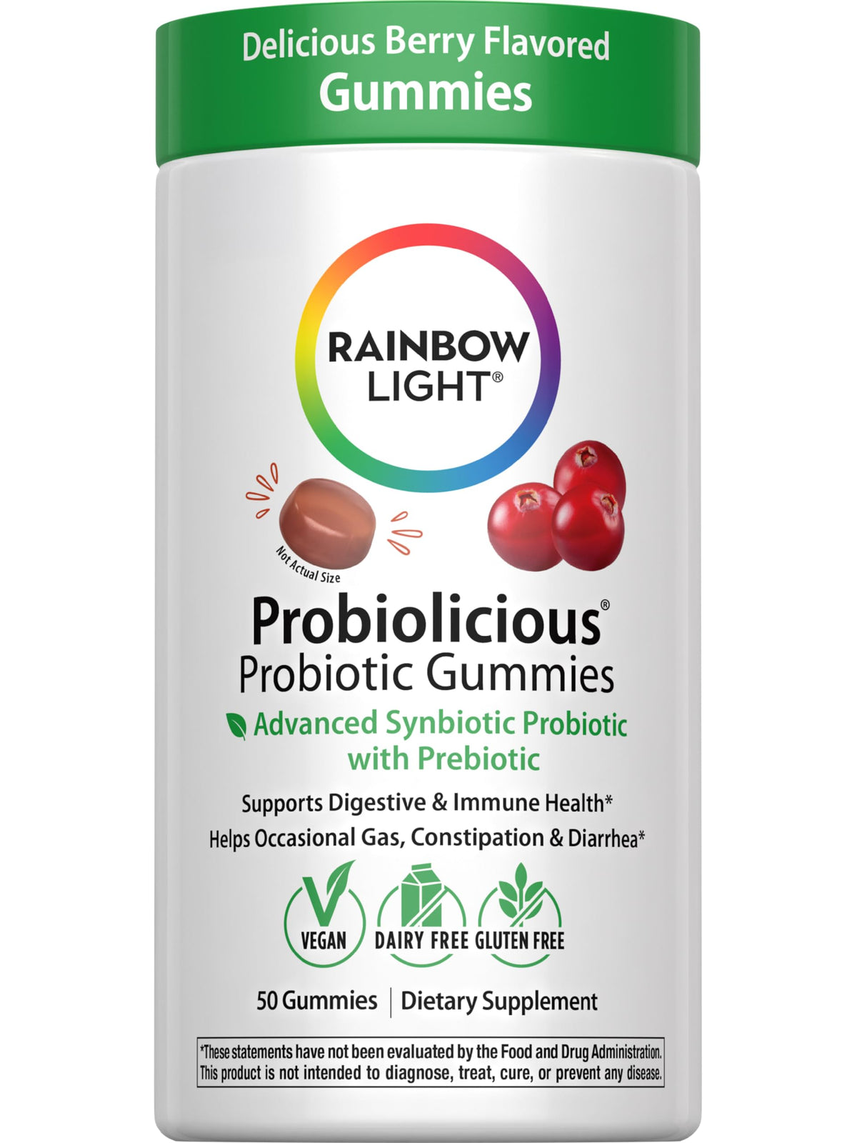 Rainbow Light Probiotic Gummies Digestive & Immune Support - 50 Count