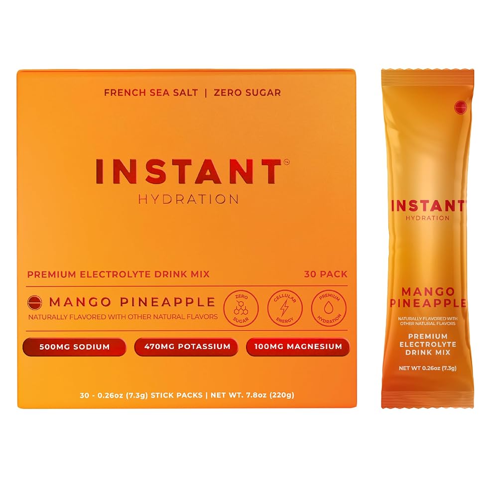 Instant Hydration Electrolytes Powder Packets - Zero Sugar - Keto