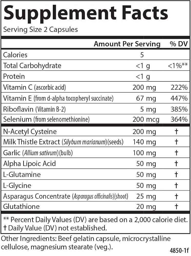 Carlson Glutathione Booster Alpha Lipoic Acid - 60 Capsules - image 2
