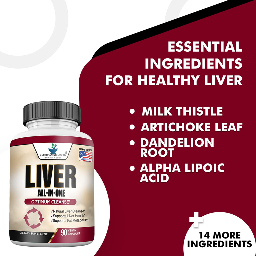 American Standard Supplements Liver Cleanse & Detox - 90 Capsules - image 4