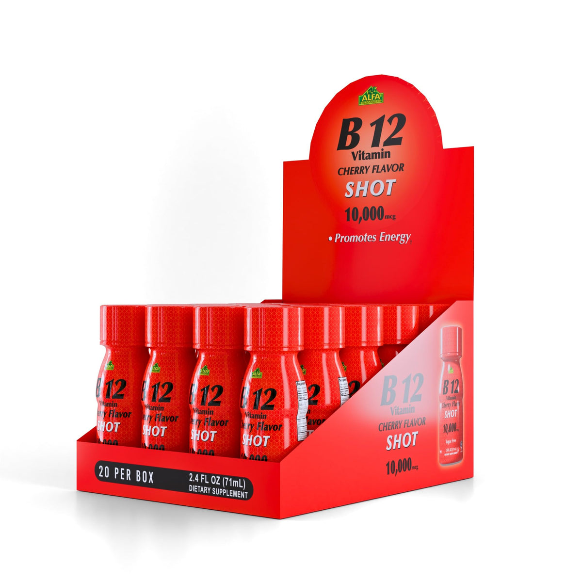 ALFA VITAMINS B12 Vitamin Shot 5000 MCG Energy - 20 Pack - image 3
