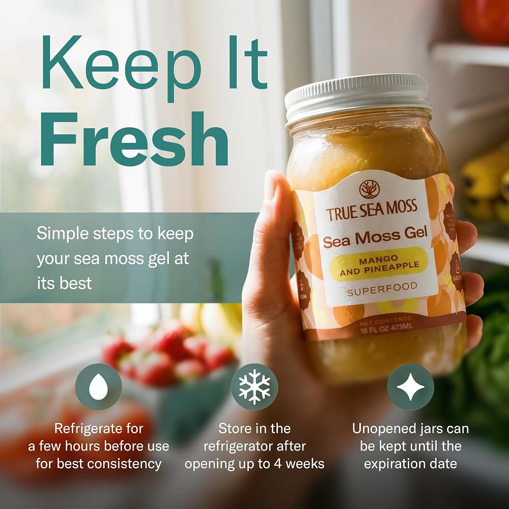 TrueSeaMoss True Sea Moss Mango/Pineapple Gel - 16 Fl Oz - image 9